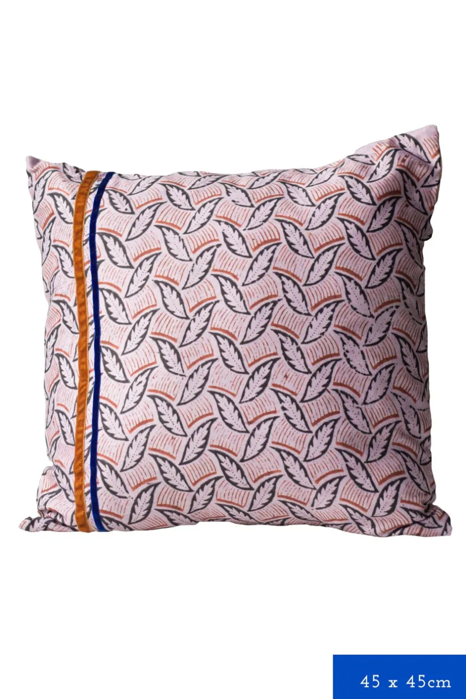 Flash Sale Lazybones Alternating Leaf Cushion Cover *Organic Cotton