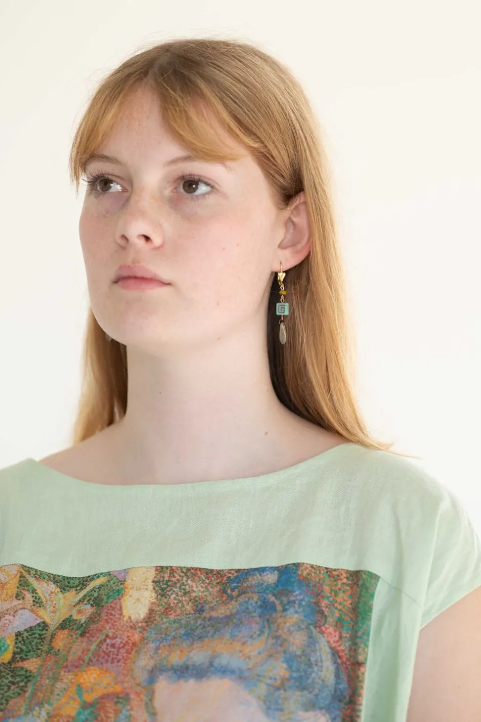Shop Lazybones Aqua Key Earrings