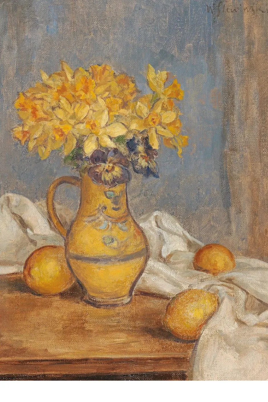 New Lazybones Art Print Daffodils Lemons