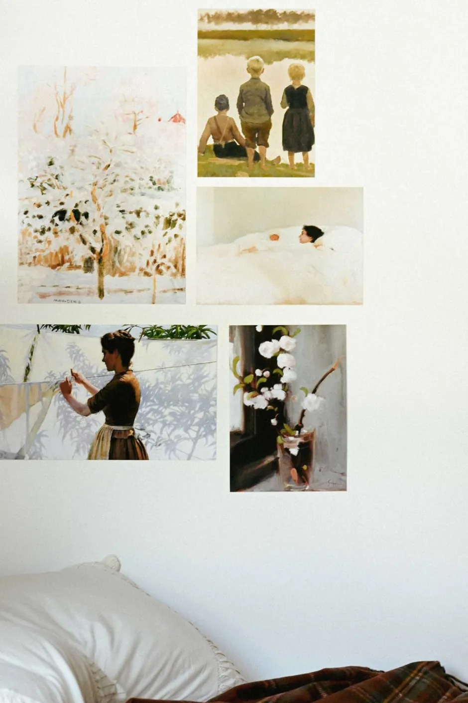 Cheap Lazybones Art Print Set - Apple Blossom