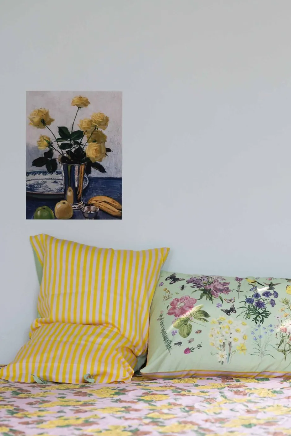 New Lazybones Busy Garden Pillowcase Set *Organic Cotton