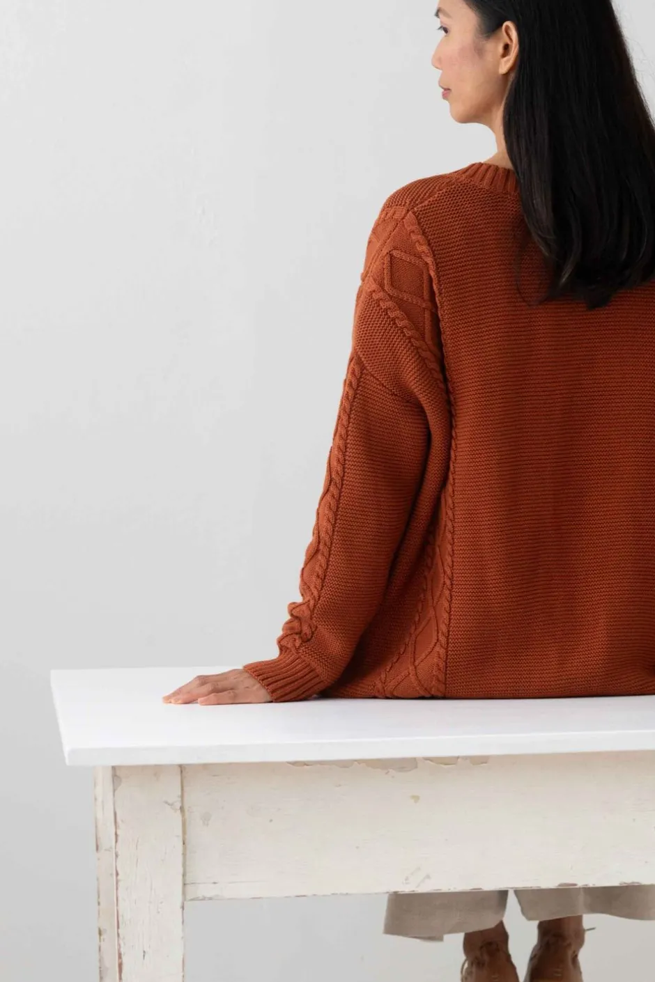 charli_cardigan_rust_5.webp Best Sale Lazybones Charli Cardigan Rust