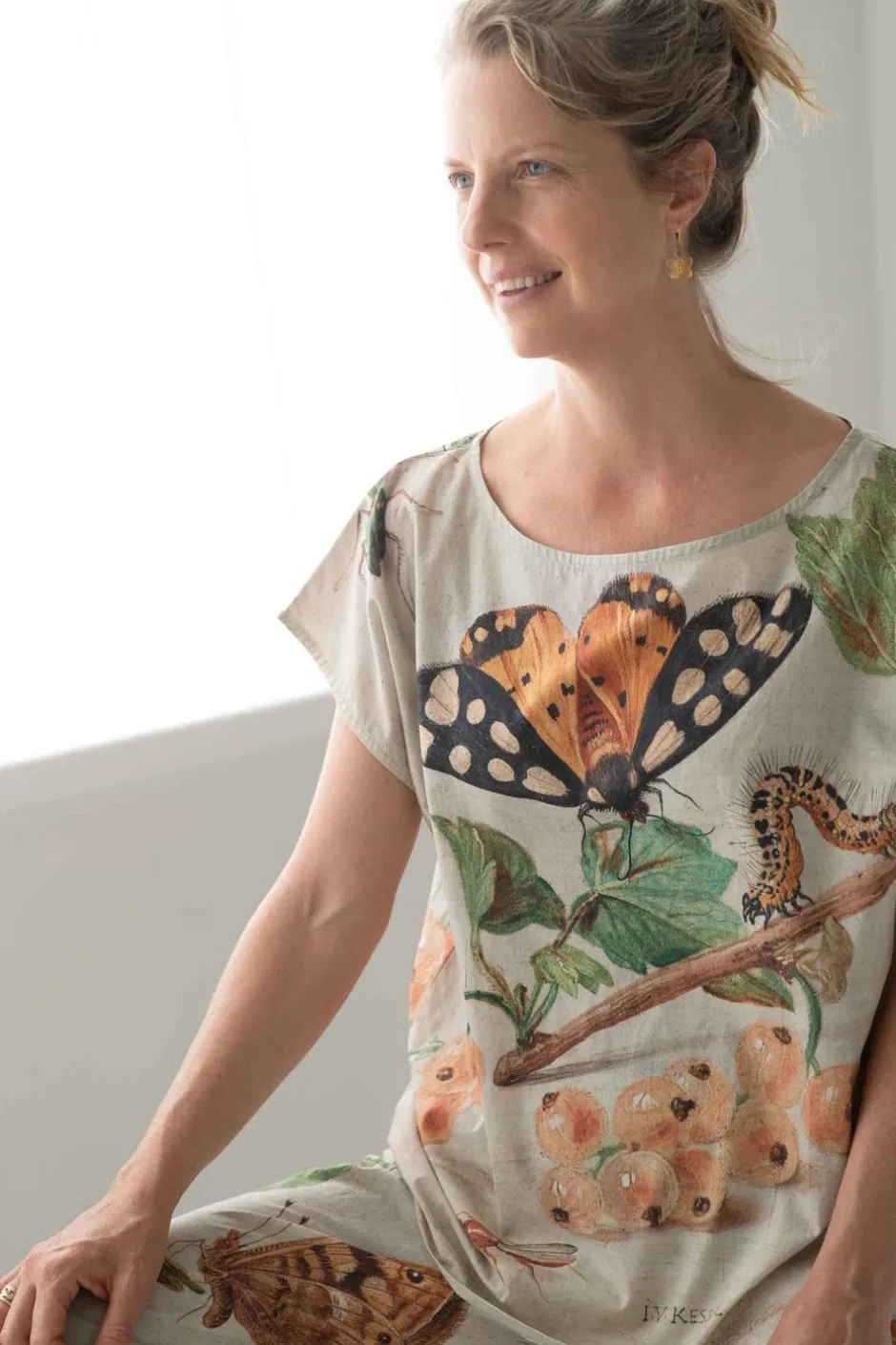 Best Lazybones Eleanor Top In Insects Print