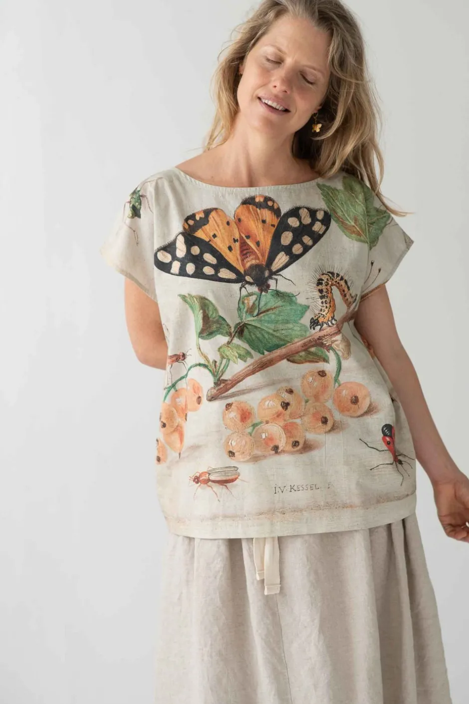 Best Lazybones Eleanor Top In Insects Print