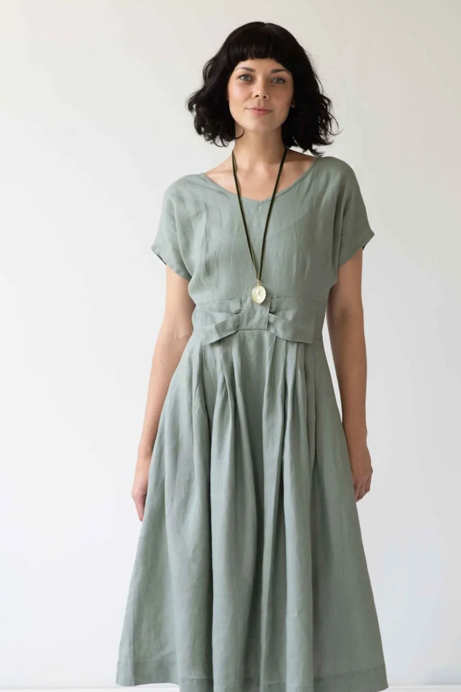 Cheap Lazybones Eloise Short Sleeved Dress In Slate