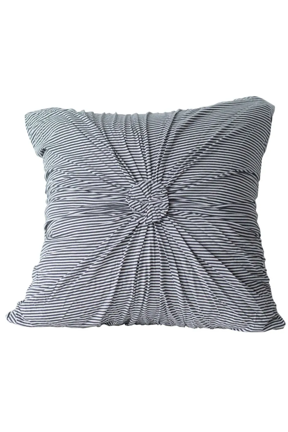 Outlet Lazybones Euro Rosette In Charcoal Stripe *Organic Cotton