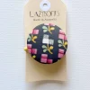 Hot Lazybones Hair Button Painted Floral