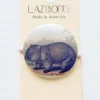 Hot Lazybones Hair Button Wombat