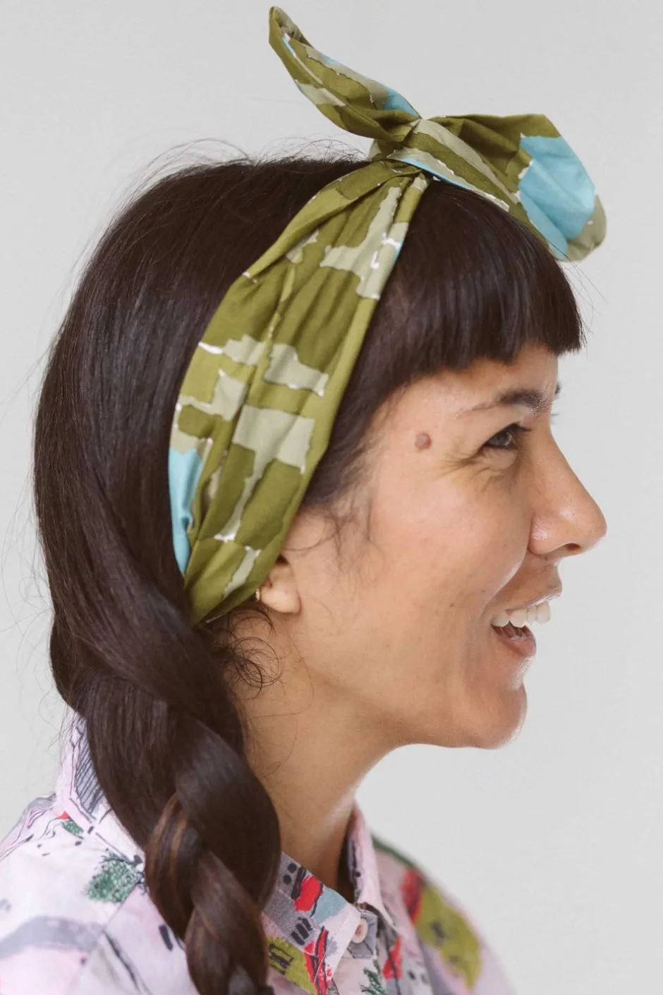 Cheap Lazybones Hair Wrap Wide Watercolour