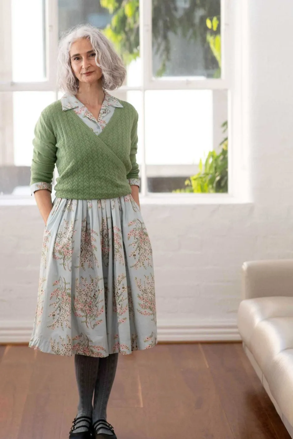 imogen_wrap_cardigan_cottage_green_2.webp Discount Lazybones Imogen Wrap Cardigan Cottage Green