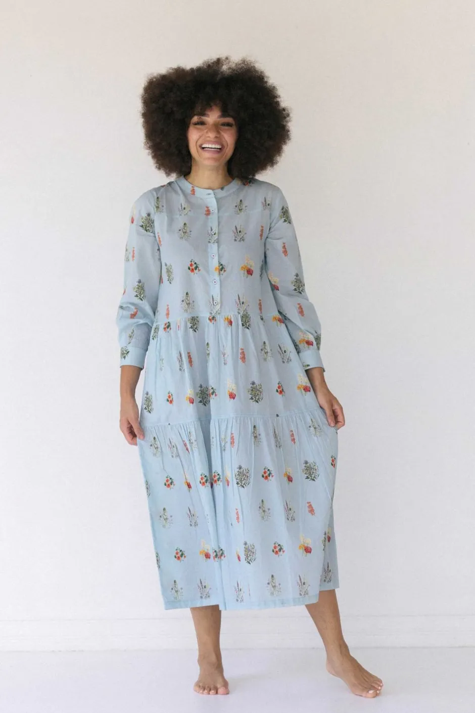 Cheap Lazybones Ingrid Dress Wildflowers *Organic Cotton