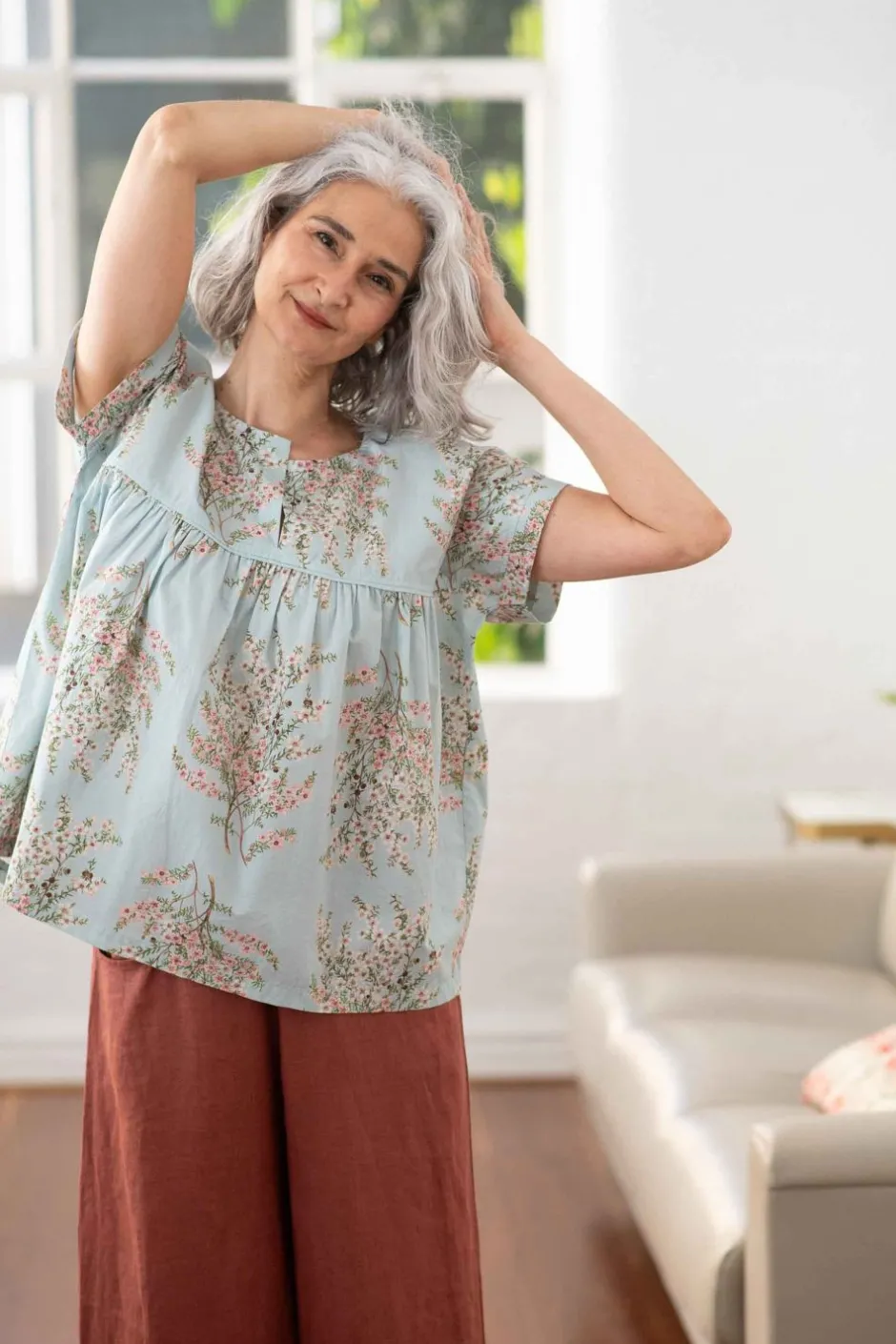 Sale Lazybones Julia Top Manuka