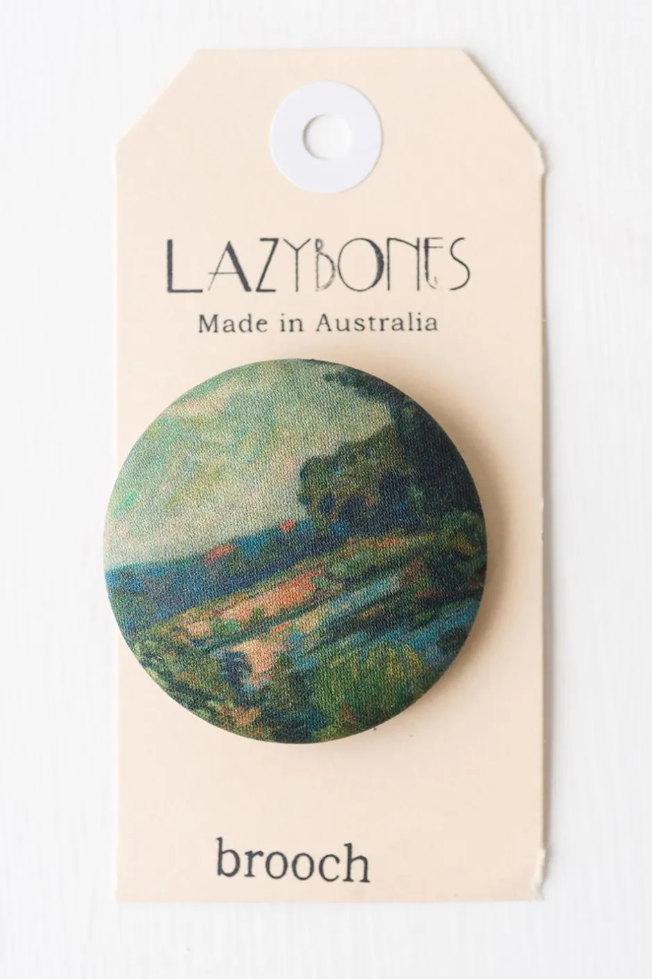 Outlet Lazybones Landscape Brooch