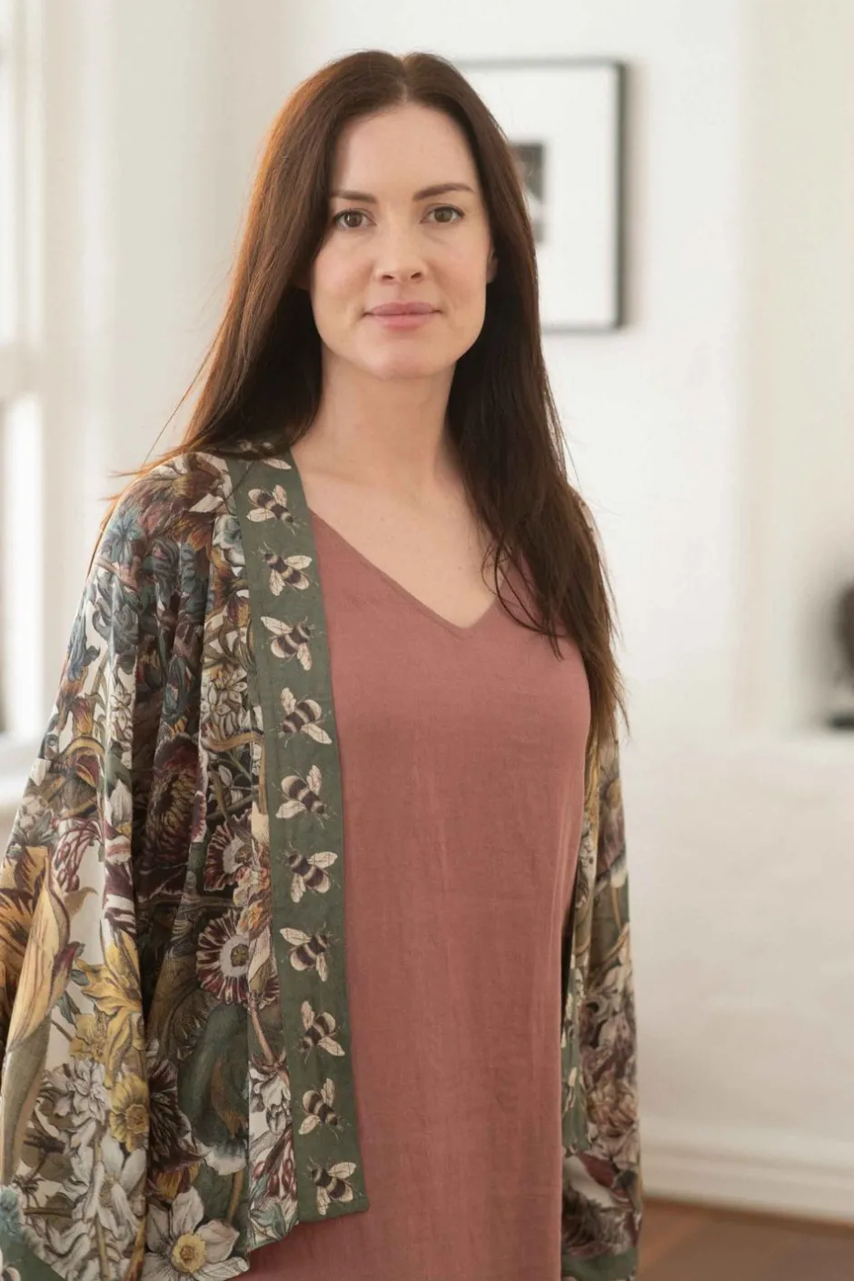 Shop Lazybones Love Grows Wild Crop Kimono