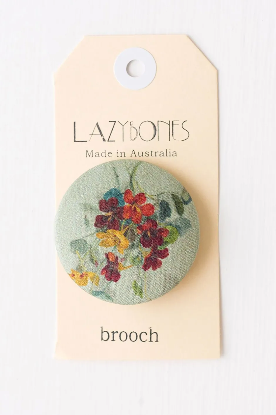 Fashion Lazybones Nasturtium Brooch