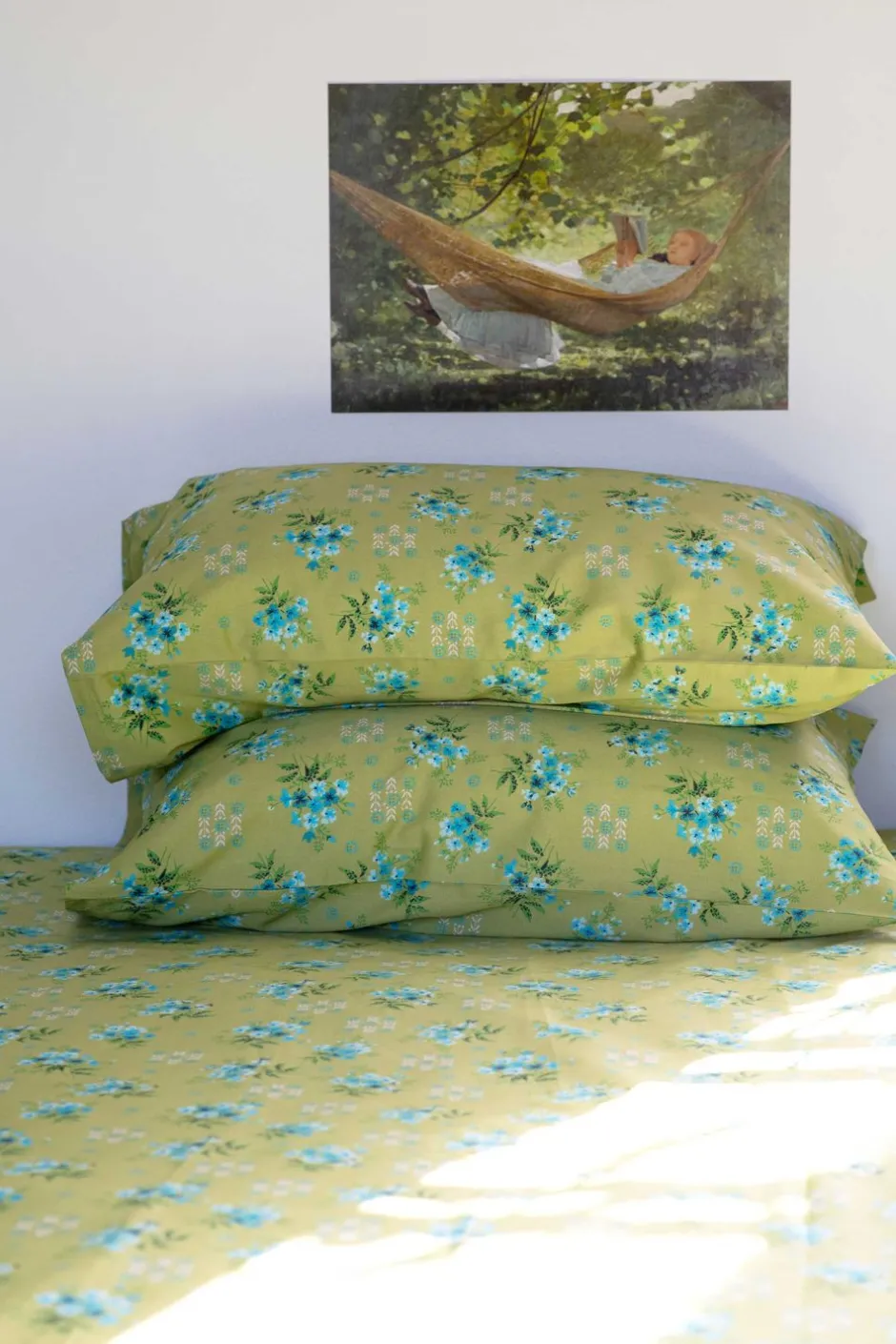 Outlet Lazybones Pillowcase Set In Avonlea Moss *Organic Cotton