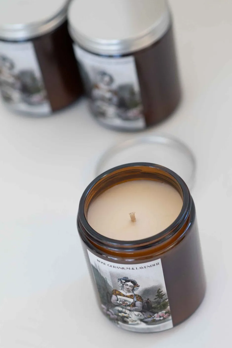 rose_geranium__lavender_soy_candle_2.webp Best Sale Lazybones Rose Geranium & Lavender Soy Candle