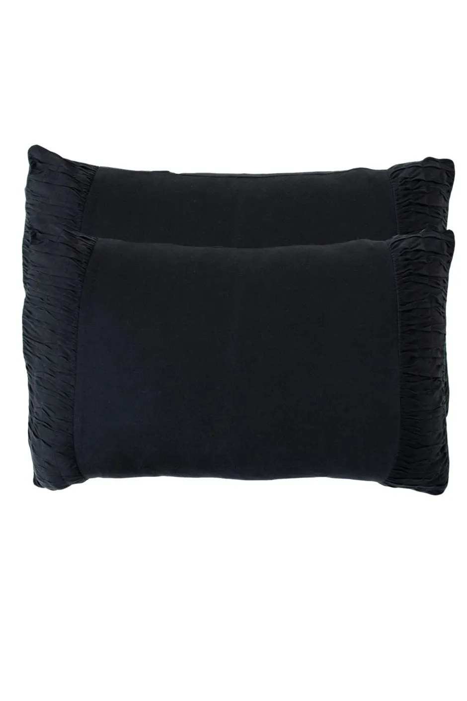 Hot Lazybones Rosette Pillowcase Set In Charcoal *Organic Cotton