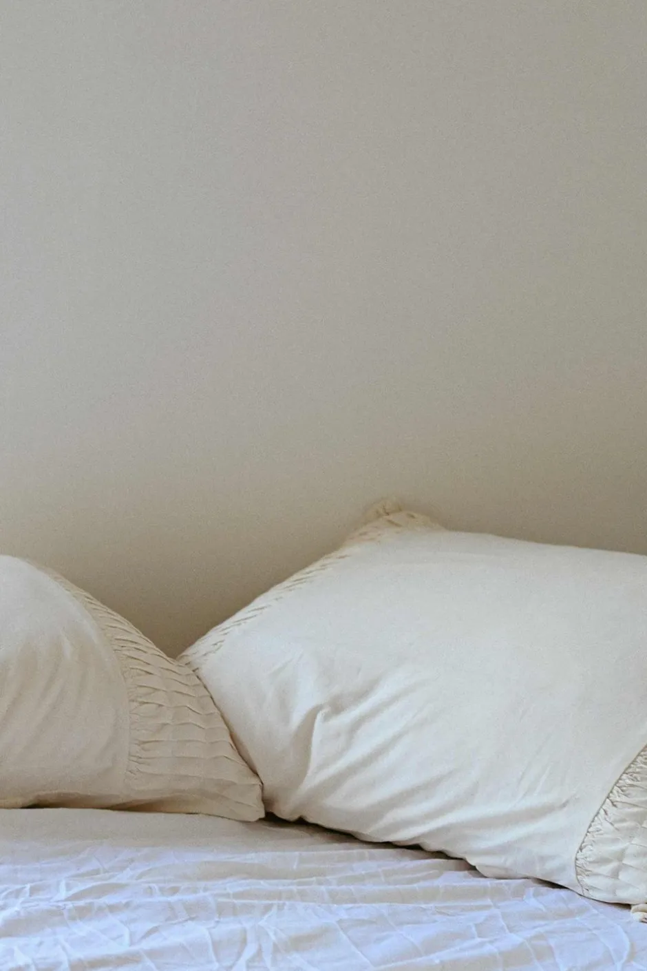 Flash Sale Lazybones Rosette Pillowcase Set In Natural *Organic Cotton