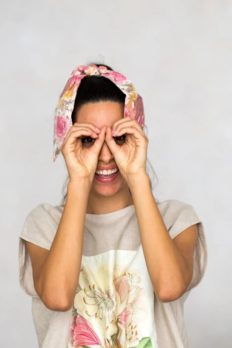 Fashion Lazybones Scrunchie With Scarf In Peony