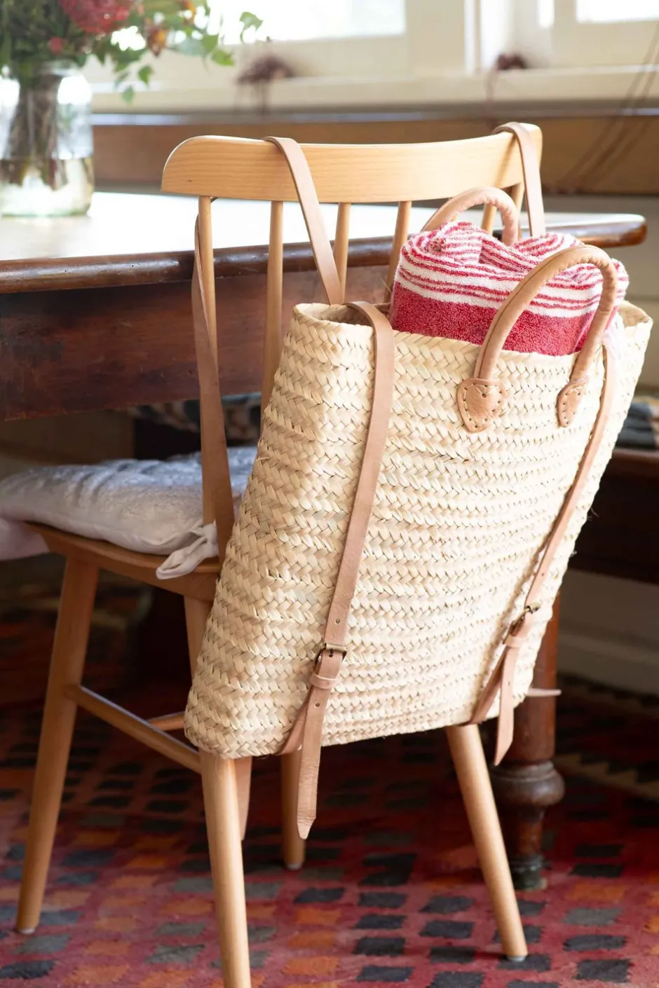 Hot Lazybones Straw Beach Bag