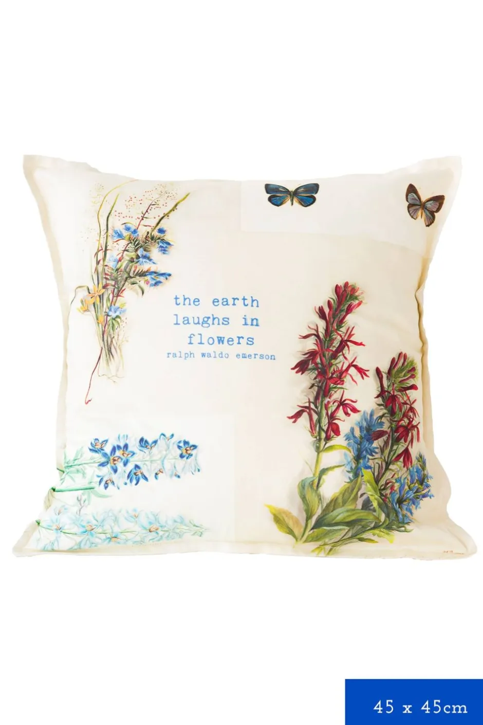 Hot Lazybones The Earth Laughs Cushion Cover *Organic Cotton