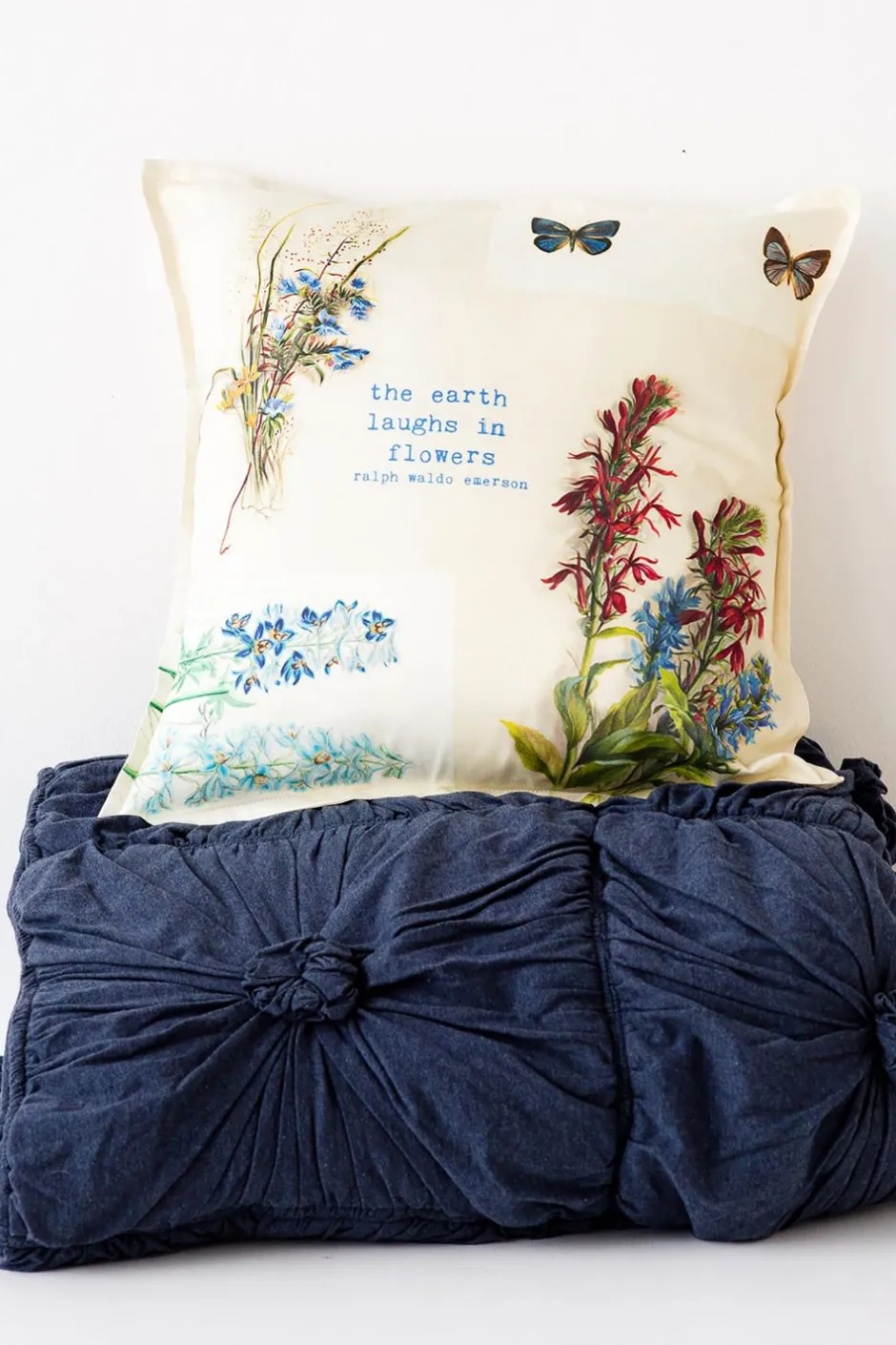 Hot Lazybones The Earth Laughs Cushion Cover *Organic Cotton