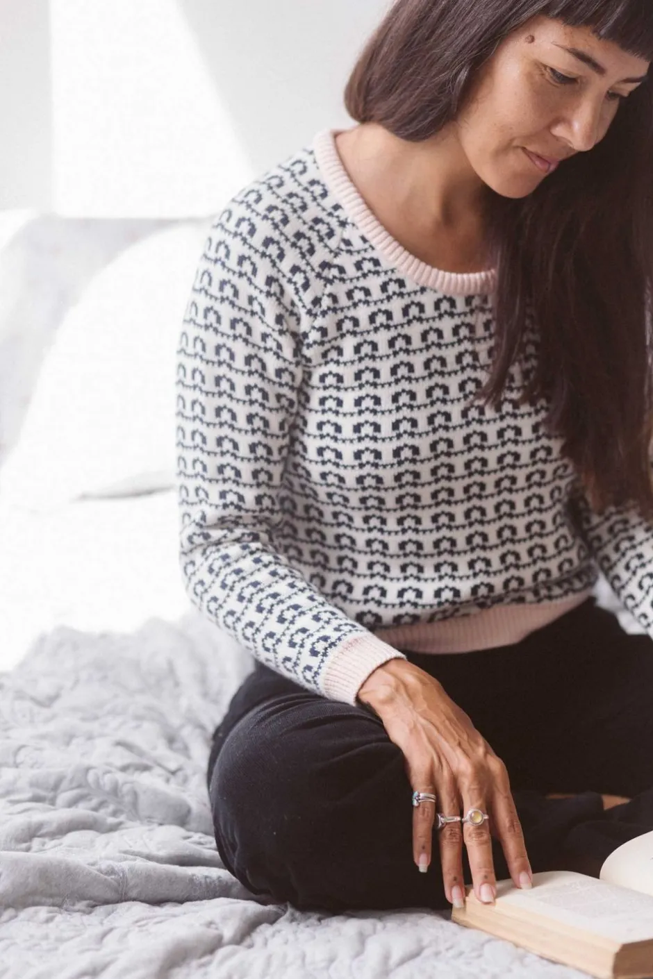 New Lazybones Tilda Jumper In Loop *Organic Cotton