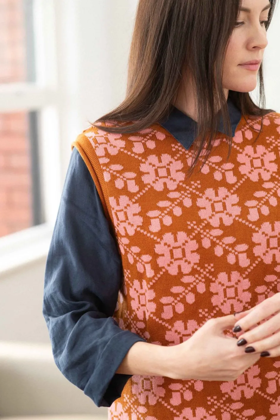 Outlet Lazybones Valerie Vest Floral *Organic Cotton