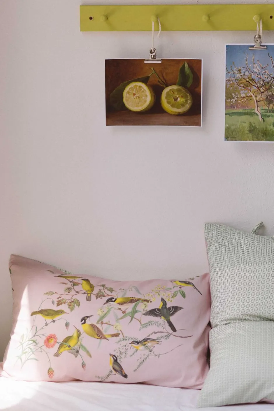 Online Lazybones Yellow Birds Pillowcase Set *Organic Cotton